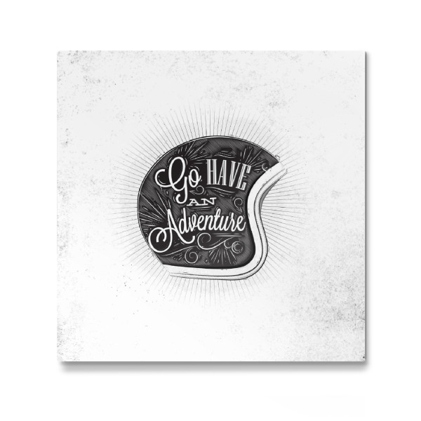 Galerie-Print "Motorcycle helmet retro" 30x30 cm artboxONE