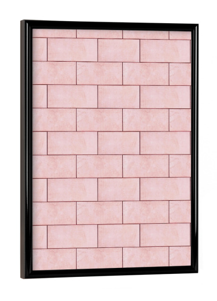 Poster mit schwarzem Rahmen "Blush Brick Imperfection" artboxONE - Abstrakt