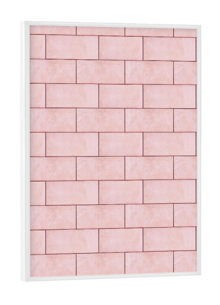 Poster mit weißem Rahmen "Blush Brick Imperfection" artboxONE - Abstrakt