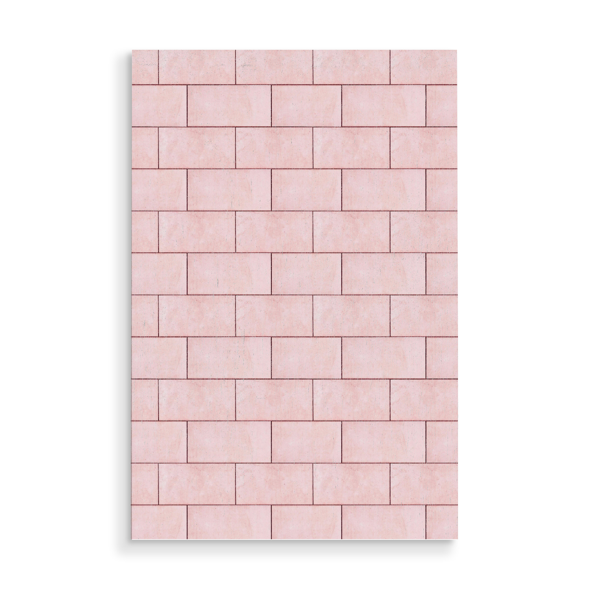 Holzbild "Blush Brick Imperfection" artboxONE - Abstrakt