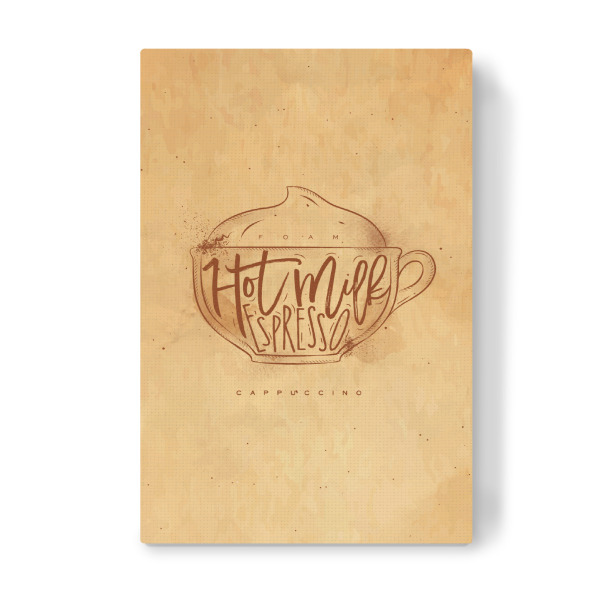 Leinwandbild "Cappuccino cup craft" artboxONE - Essen & Trinken