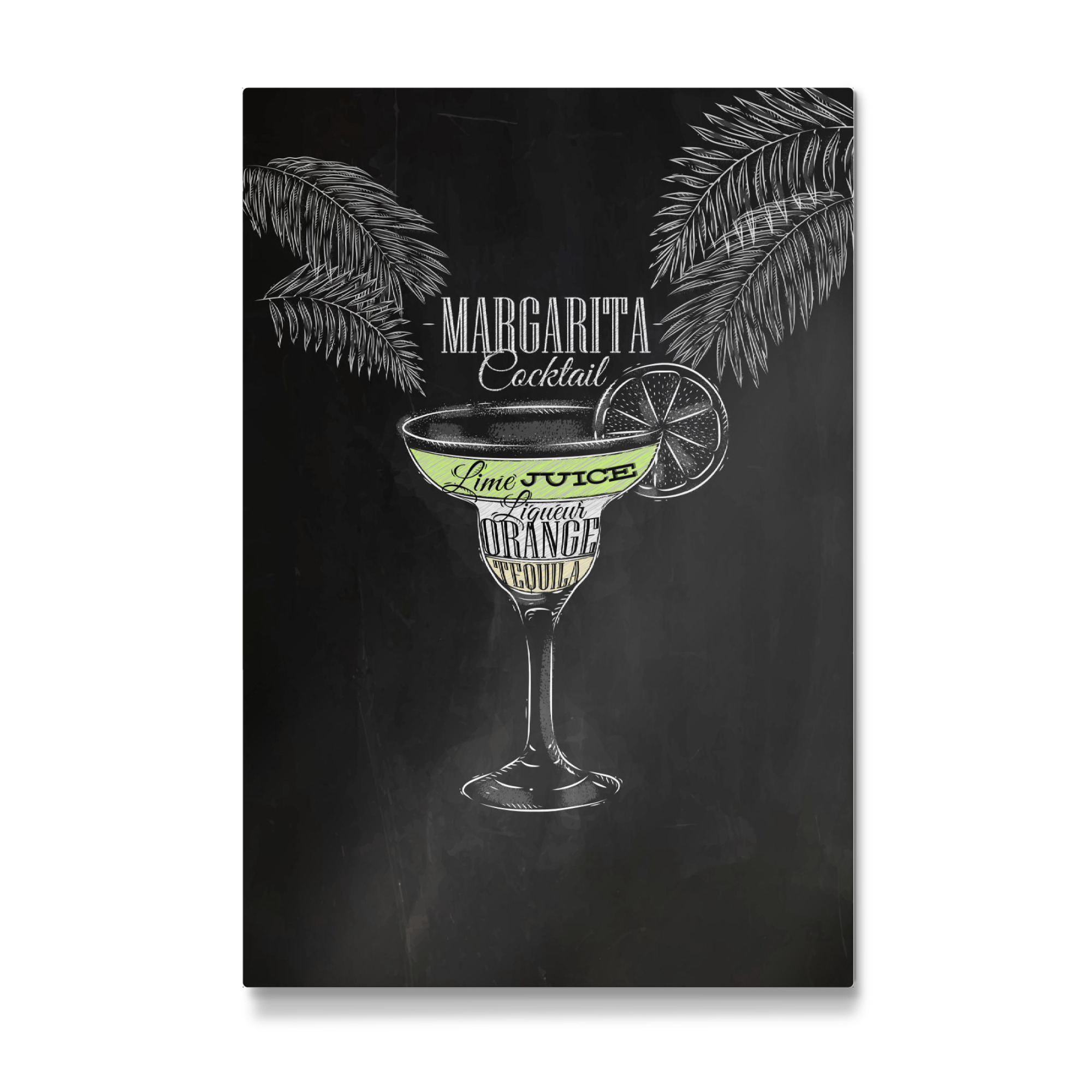 Galerie-Print "Margarita cocktail chalkboard" 30x20 cm artboxONE