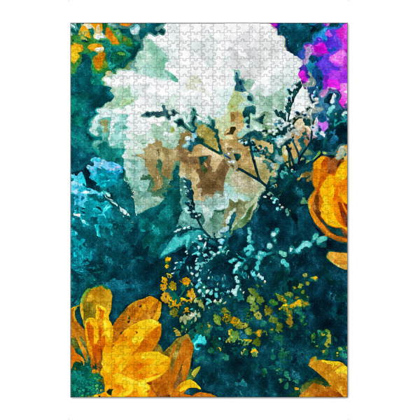 Puzzle Ravensburger "Dark & Floral" artboxONE - Floral