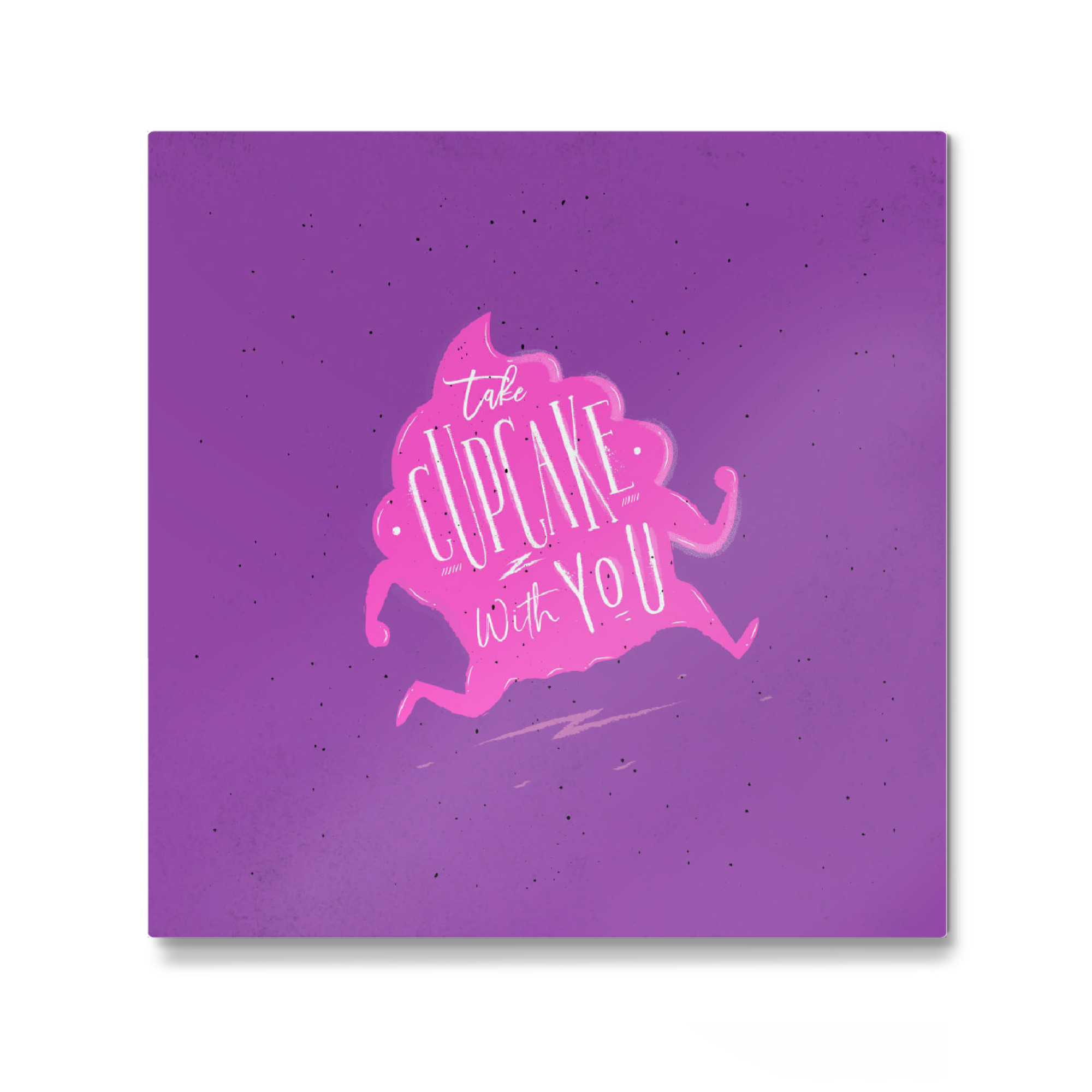 Galerie-Print "Running cupcake pink" 30x30 cm artboxONE