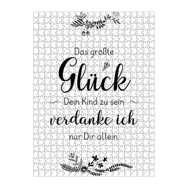 Puzzle Ravensburger "Dein Kind zu sein" artboxONE - Typografie,Für Mama