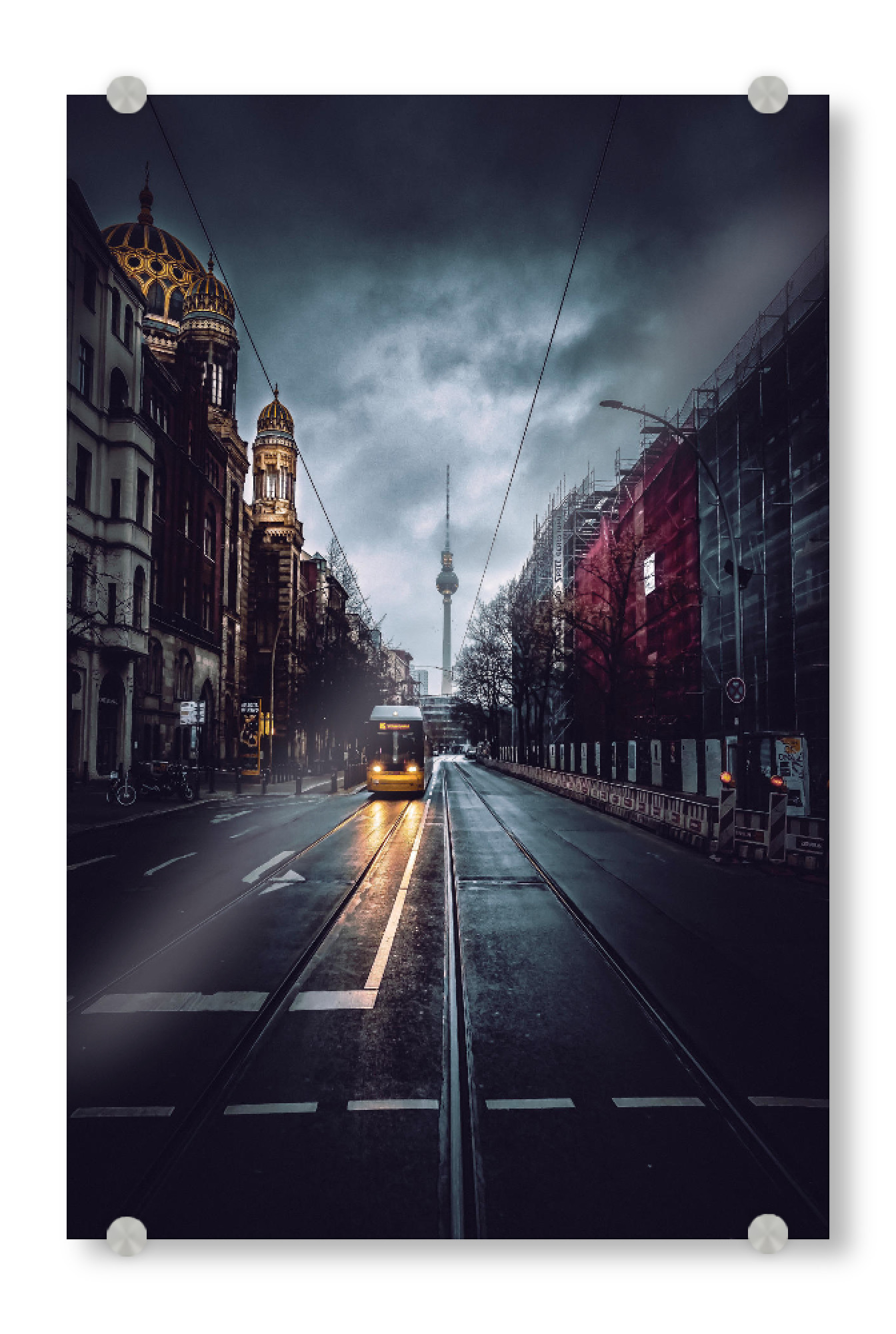 Acrylglasbild "Berliner Tram" artboxONE - Städte,Städte / Berlin,Architektur