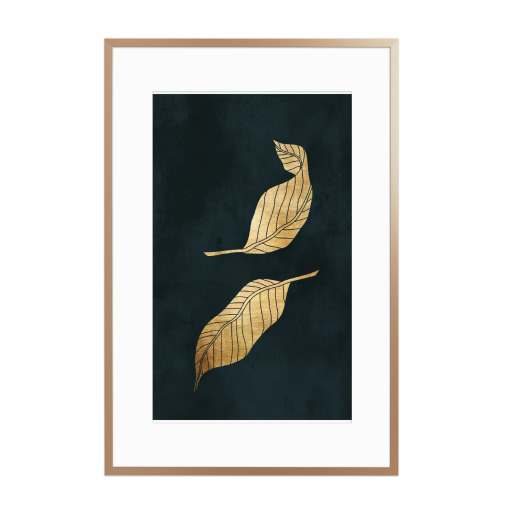 Dancing Leafs In Gold