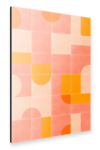 Alu-Dibond "Retro Tiles Third" 30x20 cm artboxONE