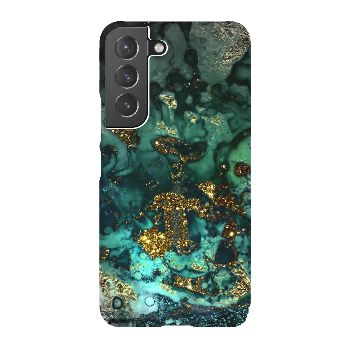 Samsung Galaxy "Gold Luxury Malachite" Premium-Case Handyhülle artboxONE