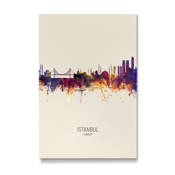 Galerie-Print "Istanbul Turkey Skyline Beige" 30x20 cm artboxONE