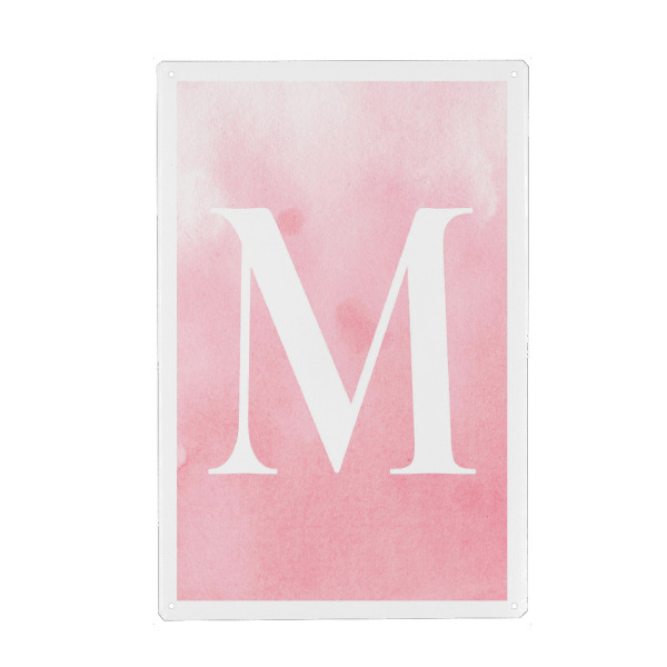 Holzbild "Babygirl M" artboxONE - Buchstaben / M