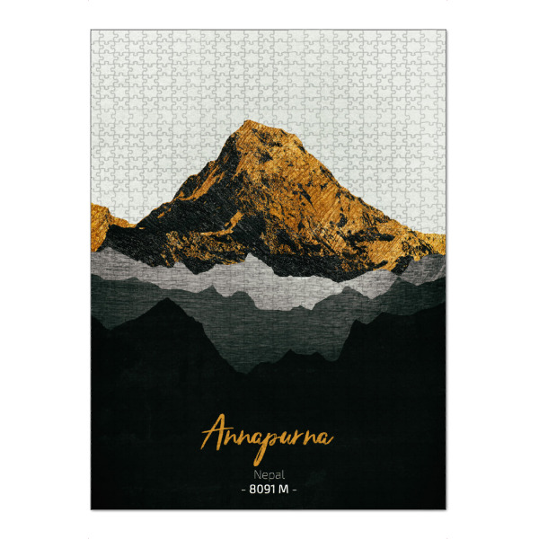 Puzzle Ravensburger "Annapurna" artboxONE - Natur,Reise - Berge,Gebirge,Gipfel,Himalaya,Alpen,Klettern,Wandern,Bergsteigen,Natur,Landschaft