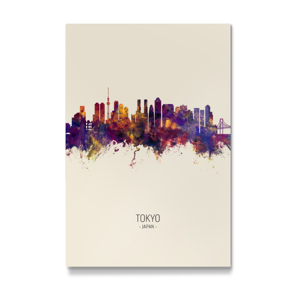 Galerie-Print "Tokyo Japan Skyline Beige" 30x20 cm artboxONE