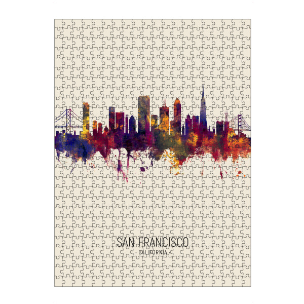 artboxONE Puzzle "San Francisco Skyline Beige" artboxONE - Städte / San Francisco