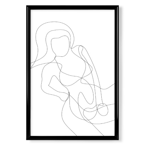 Woman in Bikini - In one line