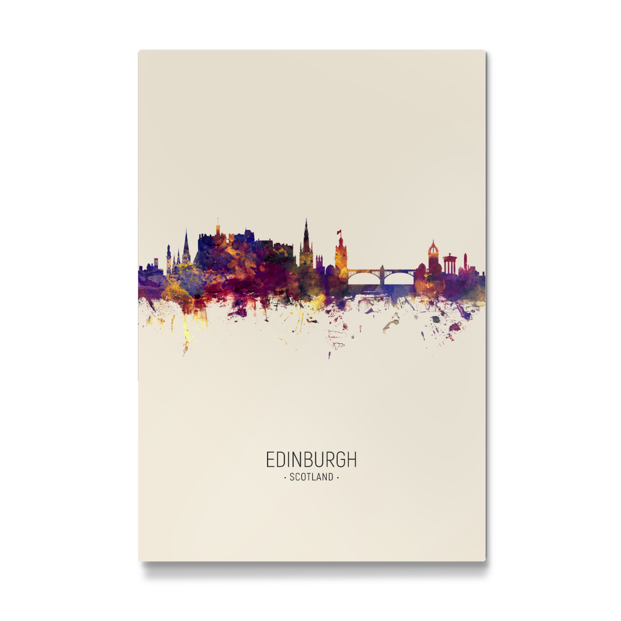 Galerie-Print "Edinburgh Scotland Skyline Beige" 30x20 cm artboxONE