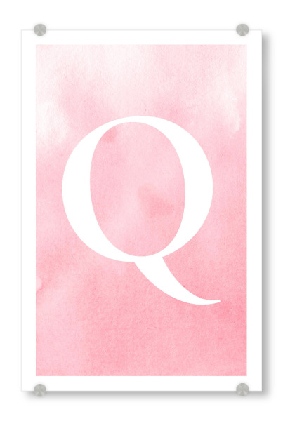 Acrylglasbild "Babygirl Q" artboxONE - Buchstaben / Q