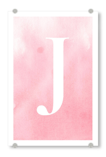 Acrylglasbild "Babygirl J" artboxONE - Buchstaben / J