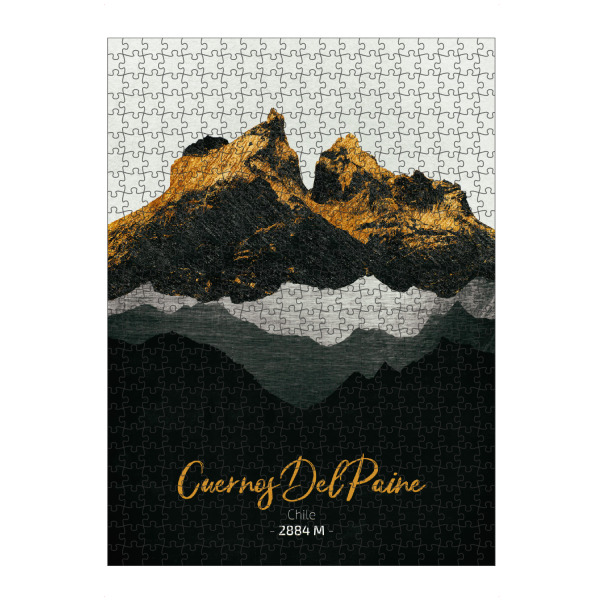 Puzzle Ravensburger "Cuernos Del Paine" artboxONE - Natur,Reise - Berge,Gebirge,Gipfel,Himalaya,Alpen,Klettern,Wandern,Bergsteigen,Natur,Landschaft