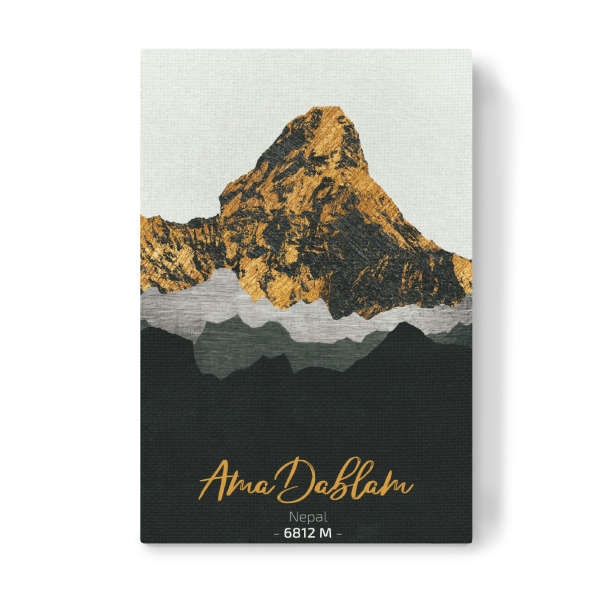 Leinwandbild "Ama Dablam" artboxONE - Natur,Reise - Berge,Gebirge,Gipfel,Himalaya,Alpen,Klettern,Wandern,Bergsteigen,Natur,Landschaft