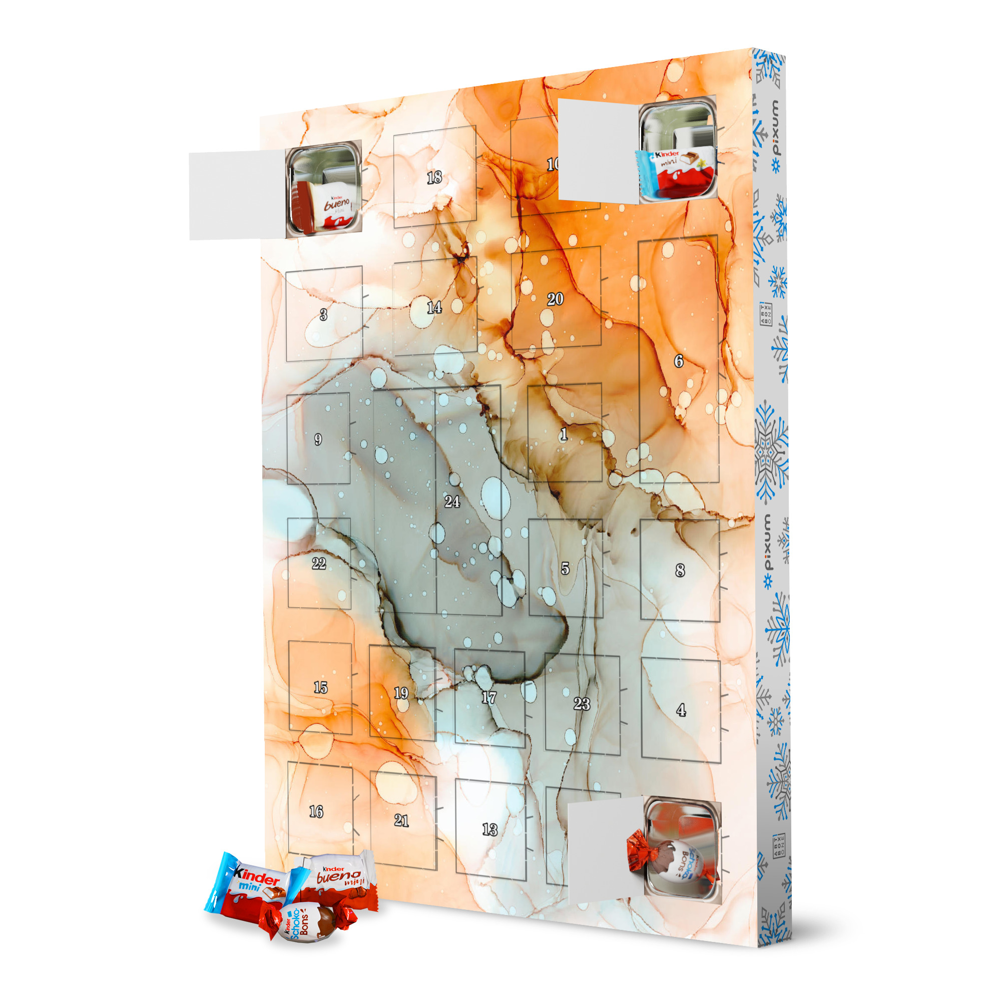 Adventskalender XXL mit Produkten von Kinder Ink no.twentythree artboxONE Adventskalender Abstrakt