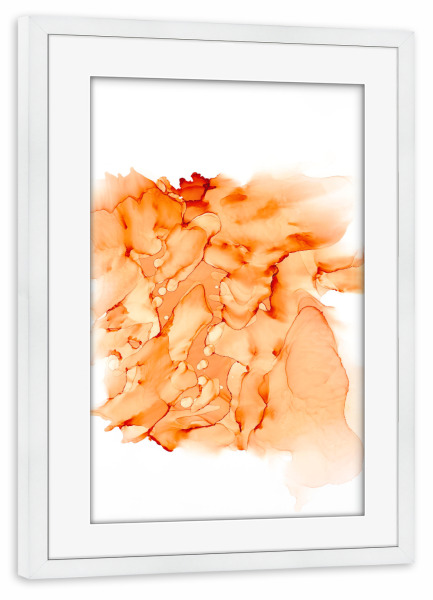 Poster mit Rahmen weiß "Ink no.twentyone" artboxONE - Abstrakt - Abstrakt,Modern,Farbig,Bunt,Abstract,Alcohol ink,Tinte,Flüssig,Wasserfarbe