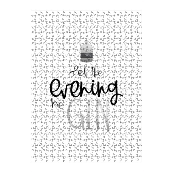 Puzzle Ravensburger "Evening beGIN" artboxONE - Typografie - Gin,Evening,Drinking,Drinkinggin,Eveningbegin,Typografie,Lettering,Drink,Kitchen