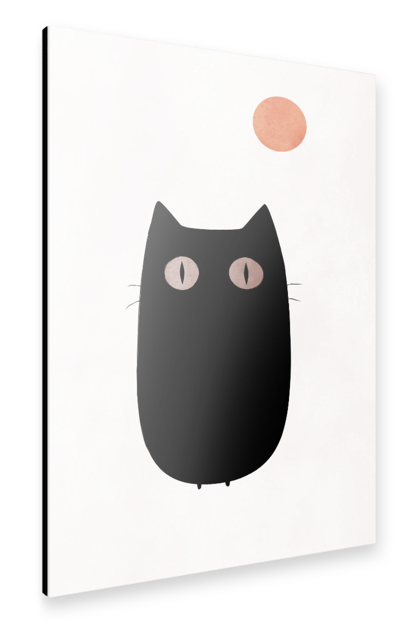 Alu-Dibond "Little Black Cat" 75x50 cm artboxONE