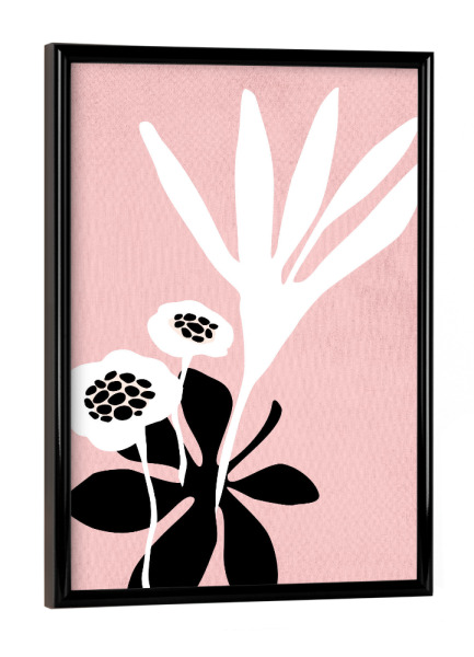 Poster mit schwarzem Rahmen "La Fata Morgana" artboxONE - Floral - Blume,Pflanze,Blatt,Rosa