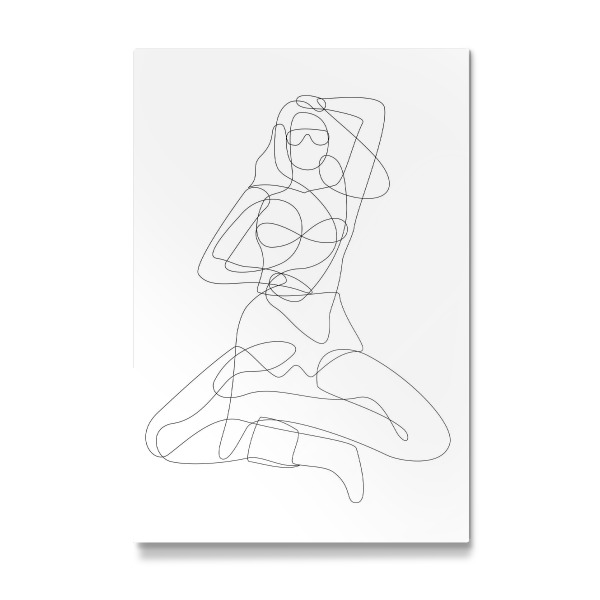 Galerie-Print "Relaxed Woman - In One Line" 30x20 cm artboxONE
