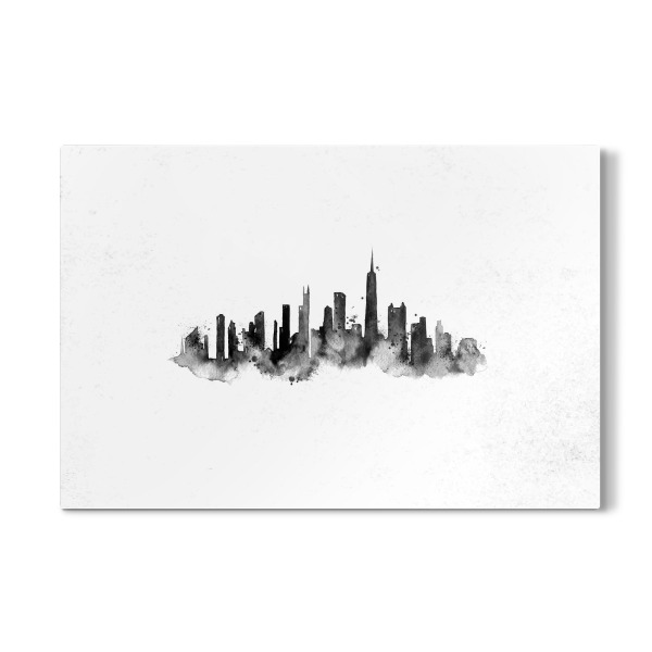 Galerie-Print "Silhouette Chicago ink" 30x20 cm artboxONE