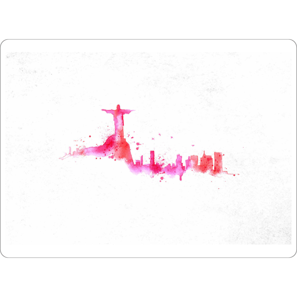 Tischset "Silhouette Rio de Janeiro paint" artboxONE - Städte / Rio de Janeiro