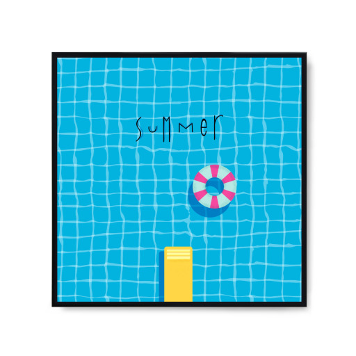 Summer blue pool