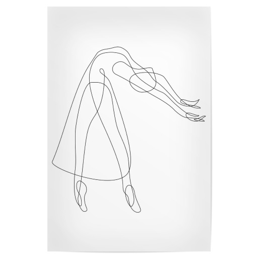 Fahrrad Line Art Strichzeichnung als Poster bei artboxONE Fahrrad Line Art Strichzeichnung als Poster bei artboxONE