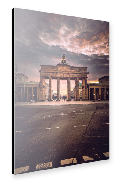 Alu-Dibond "Brandenburger Tor Drama" 30x20 cm artboxONE