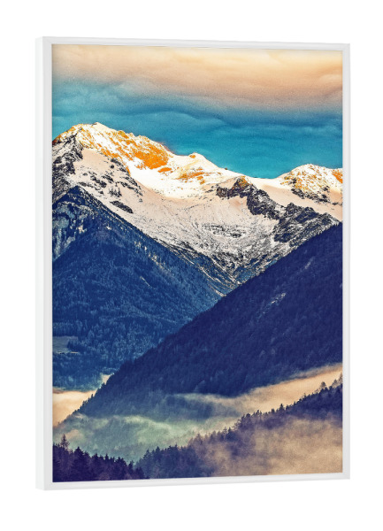 Poster mit weißem Rahmen "Valley Whispers" artboxONE - Natur