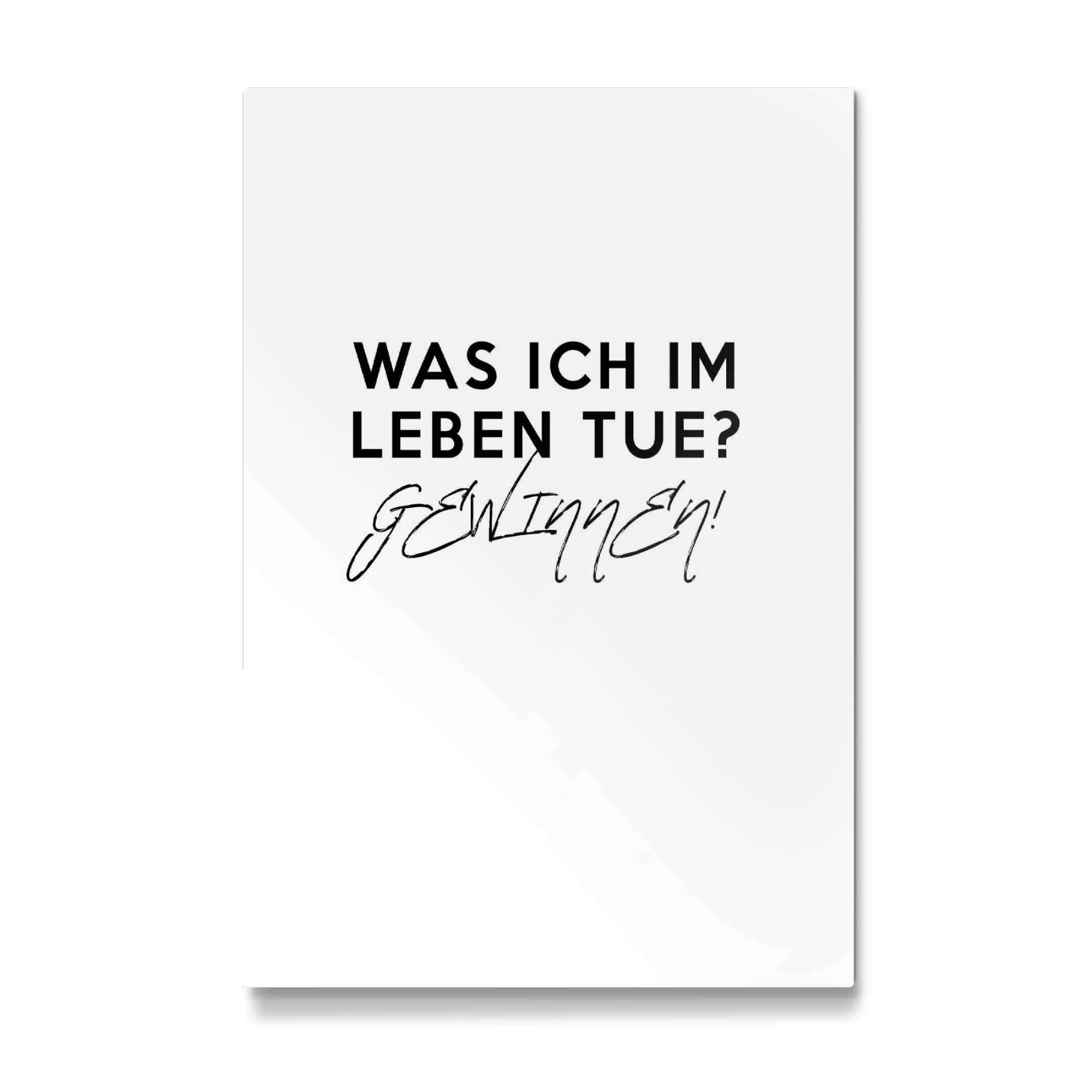 Galerie-Print "GEWINNEN" 75x50 cm artboxONE