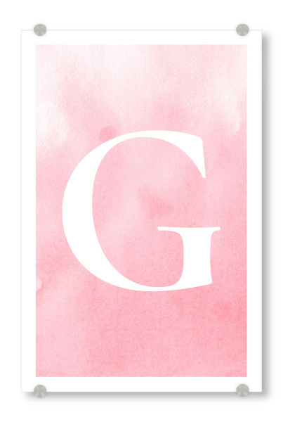 Acrylglasbild "Babygirl G" artboxONE - Buchstaben / G