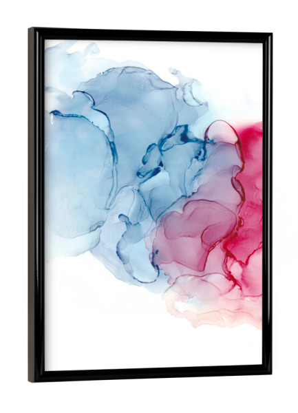 Poster mit schwarzem Rahmen "Ink no. Thirteen" artboxONE - Abstrakt
