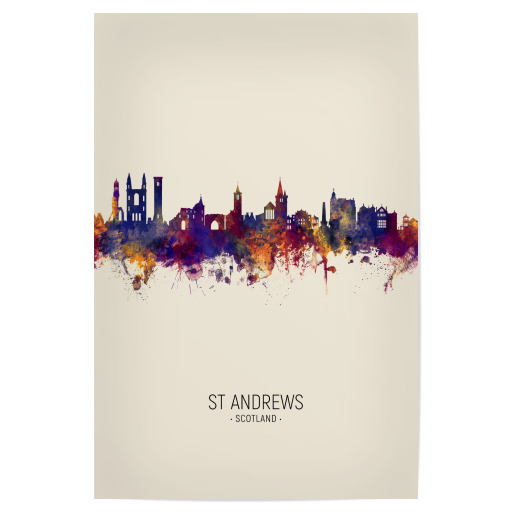 St Andrews Scotland Skyline Beige