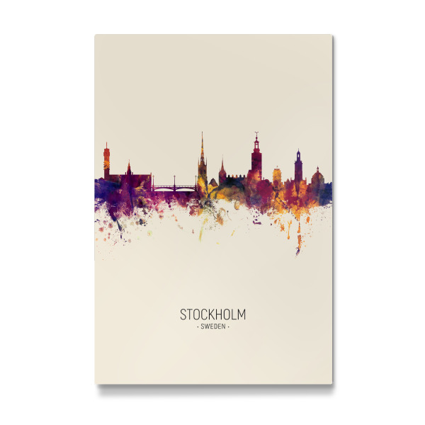 Galerie-Print "Stockholm Sweden Skyline Beige" 30x20 cm artboxONE