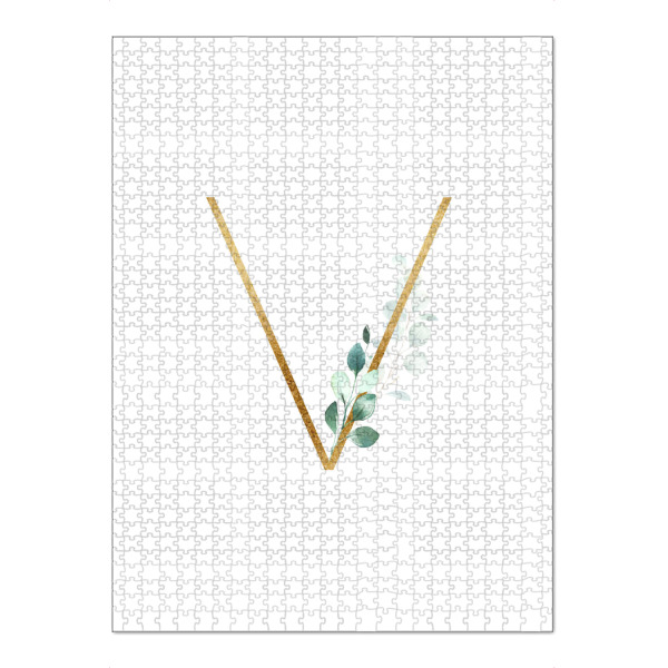 Puzzle Ravensburger "Eucalyptus Alphabet - V" artboxONE - Buchstaben / V - Eucalyptus-alphabet,Buchstabe-v,Abc,V,Buchstabe,Eukalyptus,Alphabet