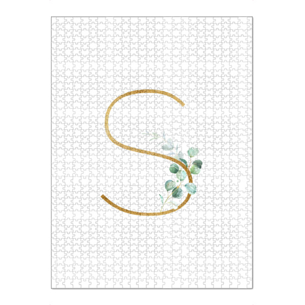 Puzzle Ravensburger "Eucalyptus Alphabet - S" artboxONE - Buchstaben / S - Eucalyptus-alphabet,Buchstabe-s,Abc,S,Buchstabe,Eukalyptus,Alphabet