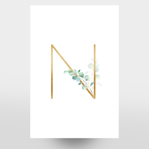 Eucalyptus Alphabet - N