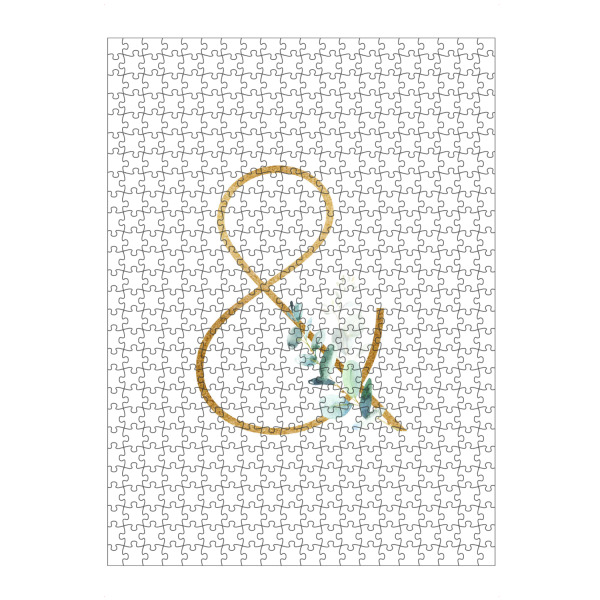 artboxONE Puzzle "Eucalyptus Alphabet - &" artboxONE - Typografie - Eucalyptus-alphabet,Ampersand,Abc,Alphabet,Eukalyptus