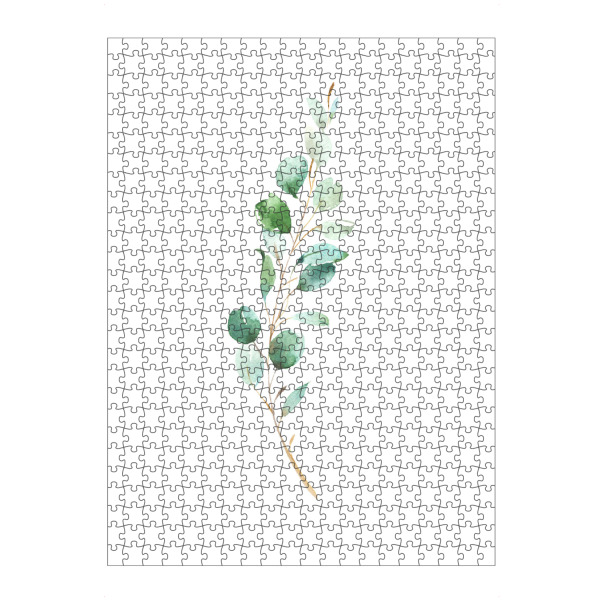 artboxONE Puzzle "Eucalyptus No.4 Watercolor" artboxONE - Floral - Eukalyptus,Zweig,Pflanze,Wasserfarbe,Aquarel - Bild eukalyptus