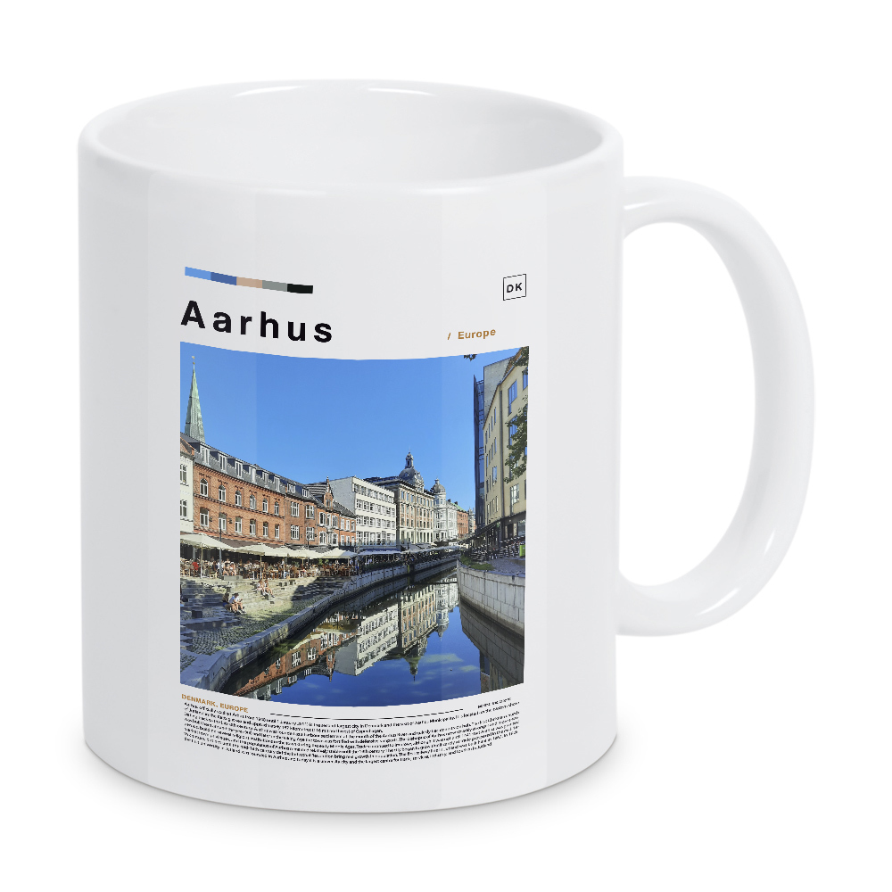 Tasse "Cover der Zeitung Aarhus" artboxONE - Städte,Architektur