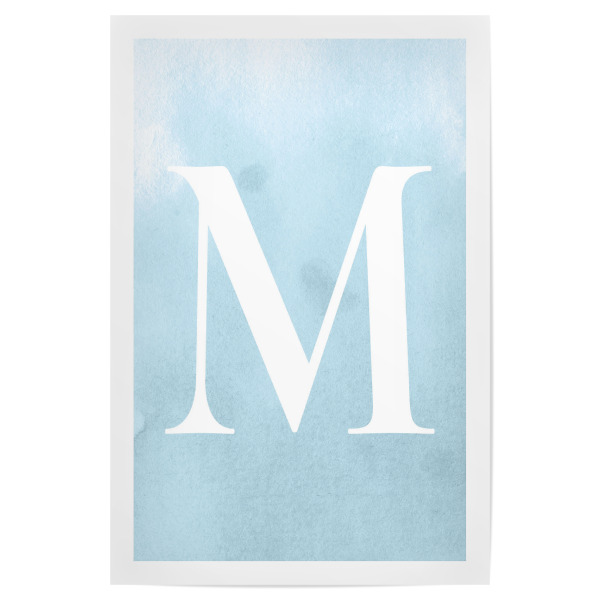 Poster "Babyboy M" artboxONE - Typografie,Buchstaben / M