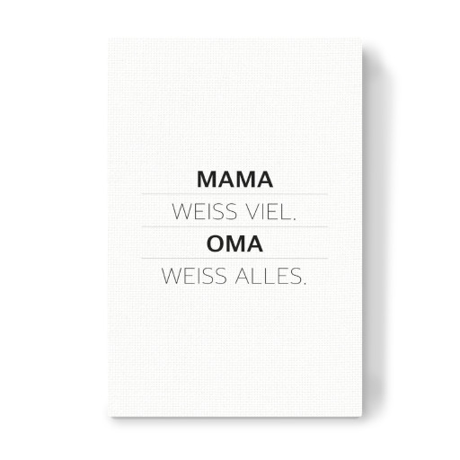 Mama weiß viel