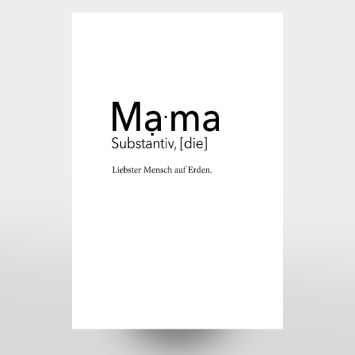 Mama Definition - Liebster Mensch